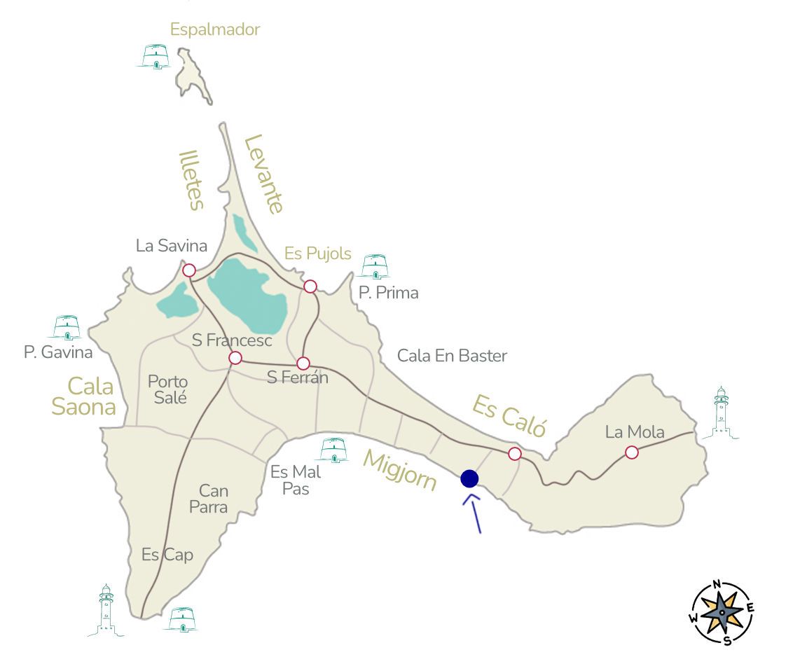 Map-casa-bosque-Migjorn-pool-formentera Map-casa-bosque-Migjorn-pool-formentera