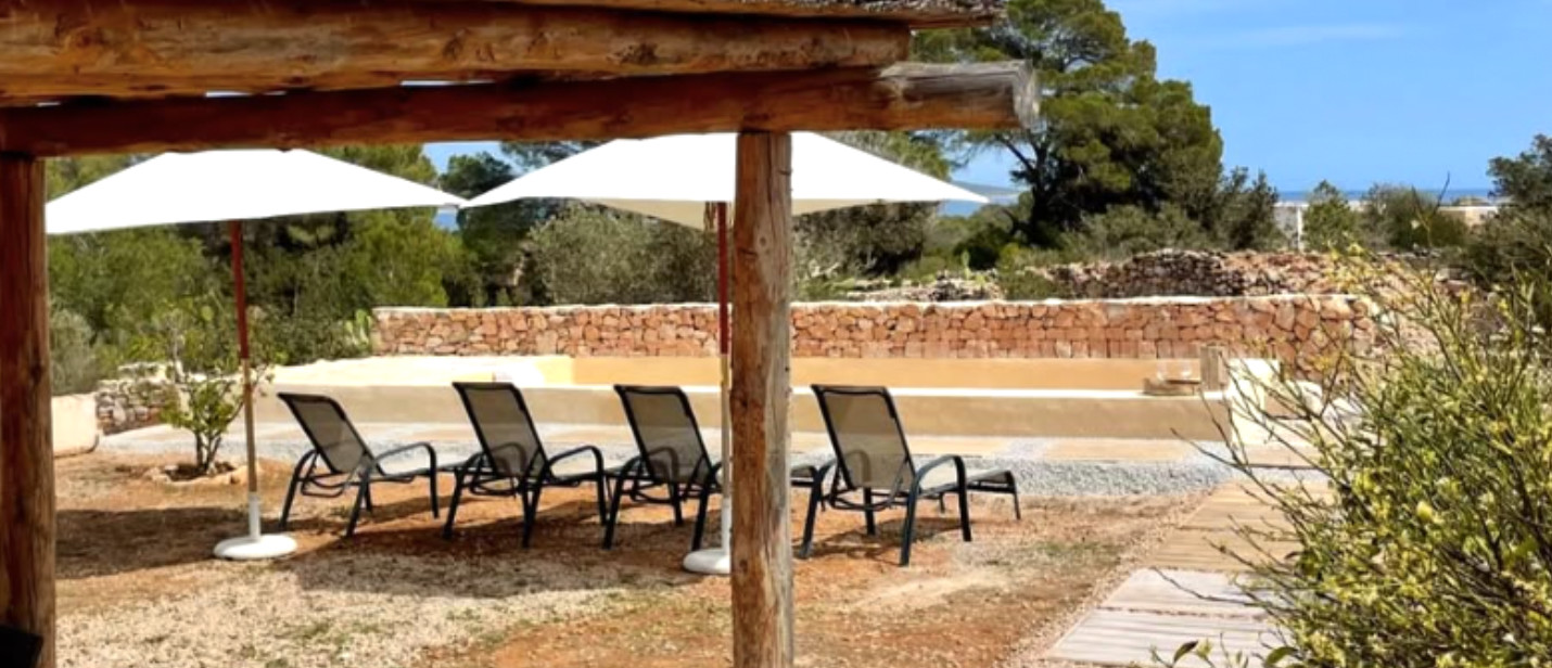 Cottage con piscina a Formentera per gruppi