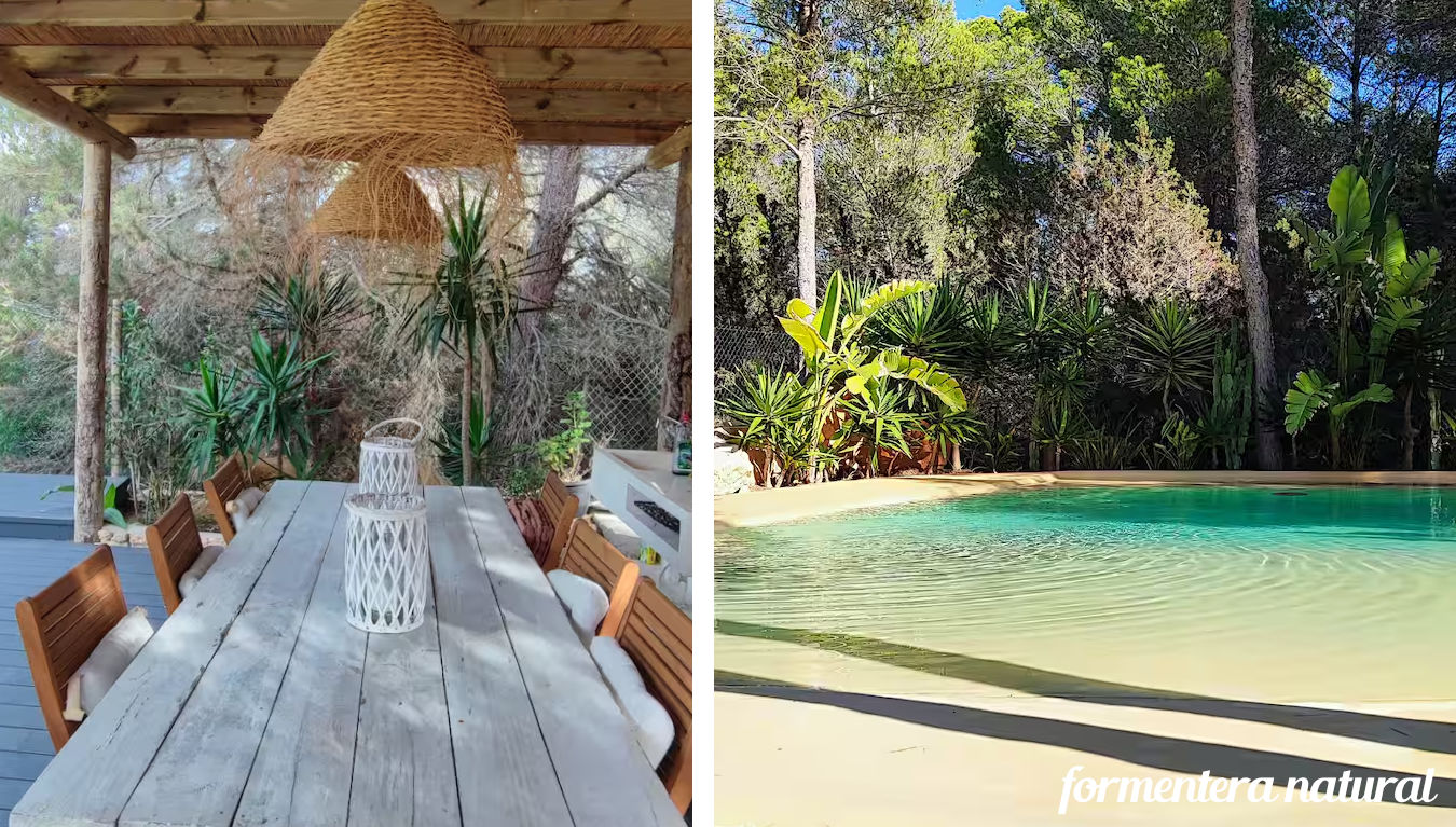 Casa con piscina, tenis y gimnasio Formentera Casa con piscina, tenis y gimnasio Formentera